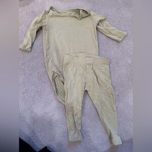 Hart & land baby bamboo bodysuit and pants set